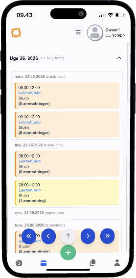 App til frivillige